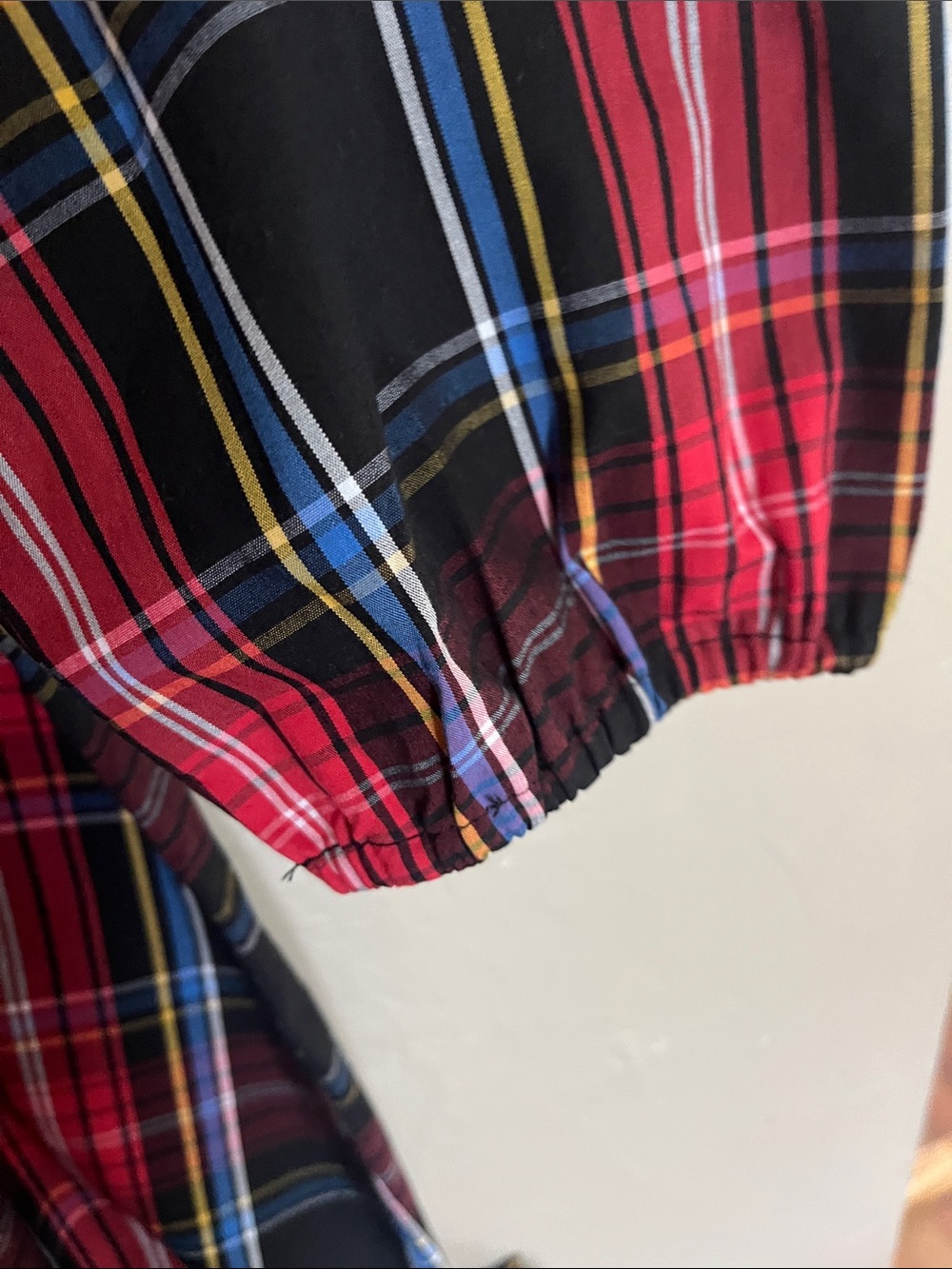 Draper James Plaid Smocked Square Neck Pocketed Long Sleeve Midi Dress L - Picture 6 of 8